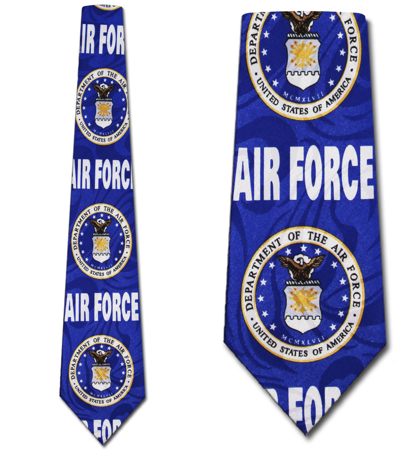 1528-100: Large Logo Air Force Ties Military Neckties by Steven Harris