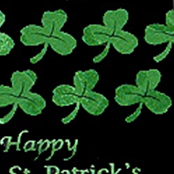 1693-100: Happy St Patricks Day Ties Clovers and Irish Hats Necktie Black by Steven Harris