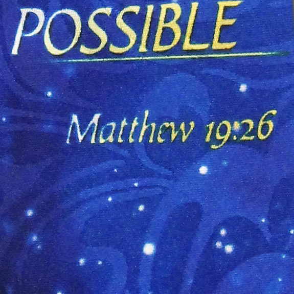 2230-100: Matthew 19:26 Ties with God Neckties by Steven Harris