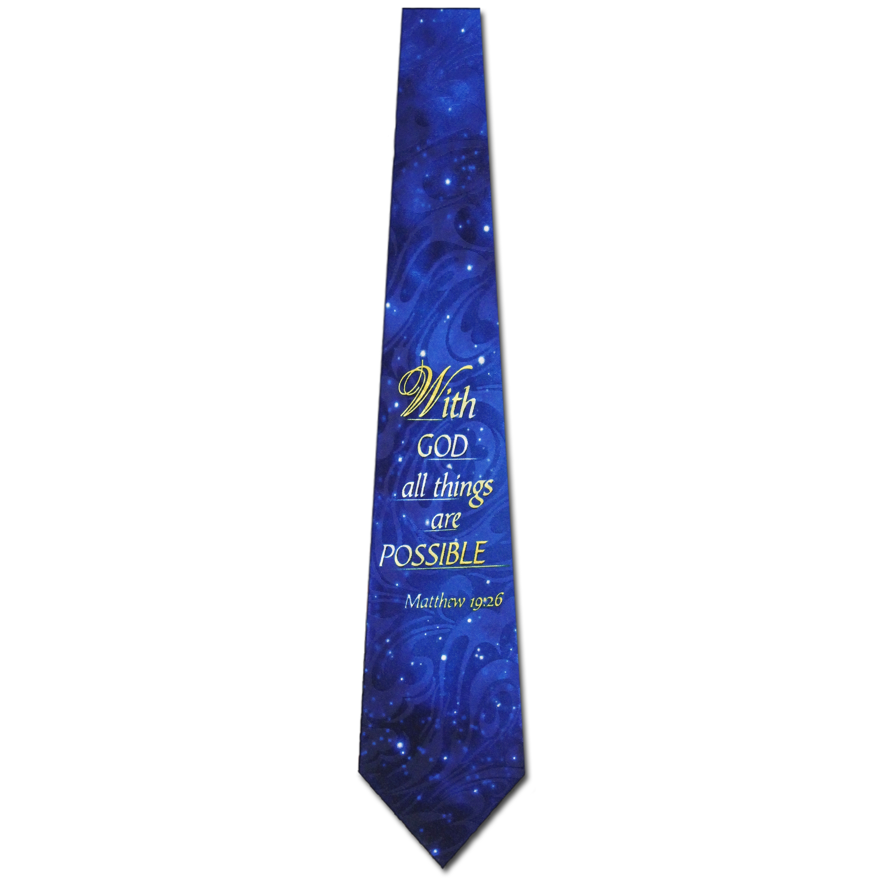 2230-100: Matthew 19:26 Ties with God Neckties by Steven Harris at Abcties.com