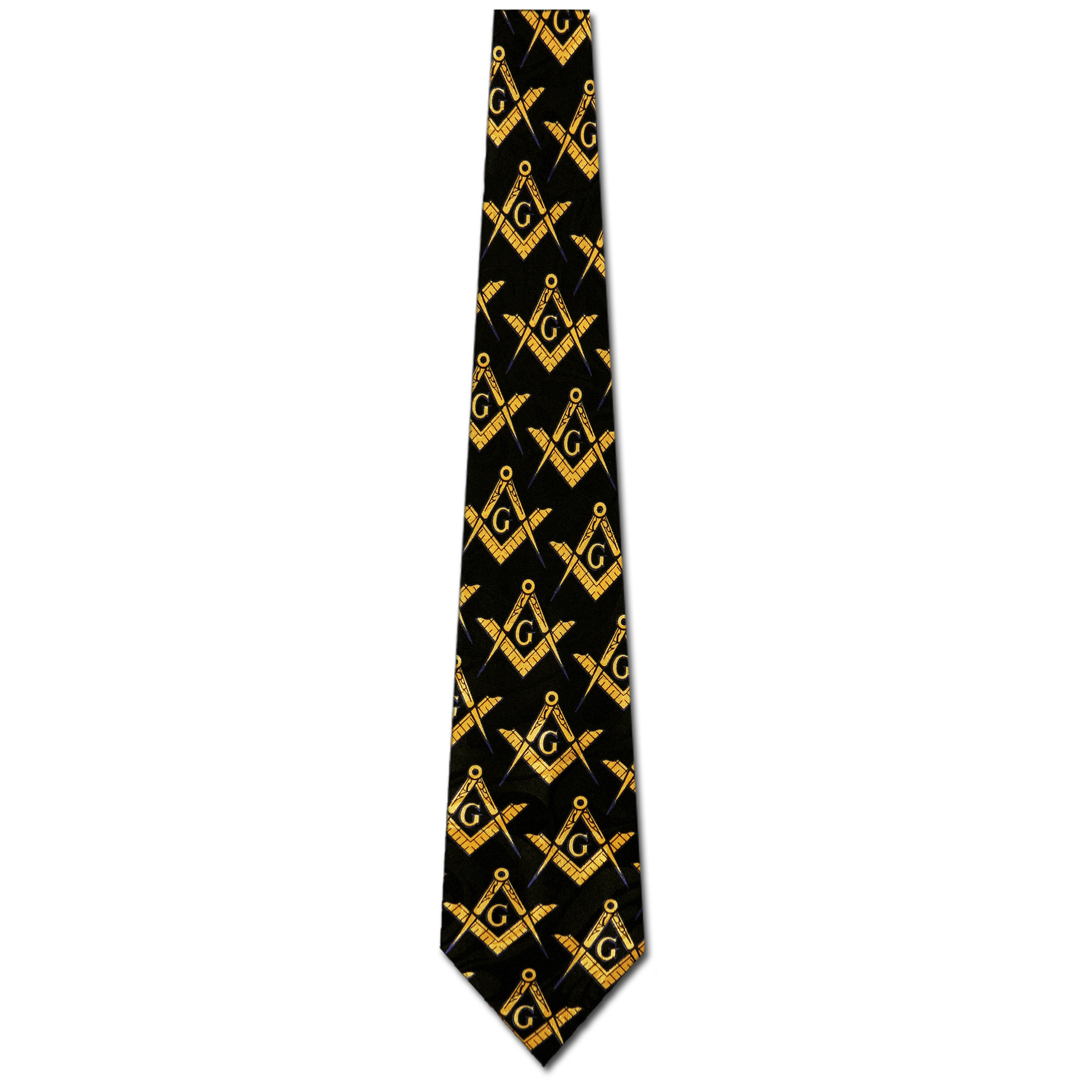1255-100: Masons Ties Black Allover Mason Neckties by Steven Harris at Abcties.com