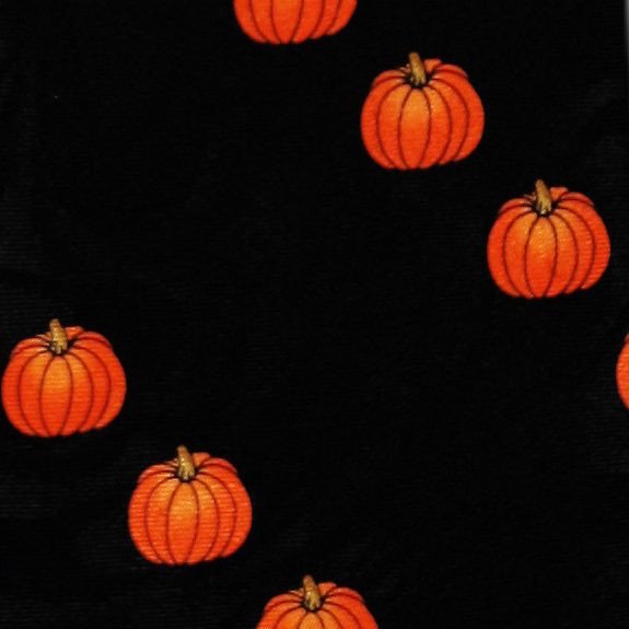 1983-100: Pumpkin Stripes Tie Conservative Halloween Neckties Black by Steven Harris