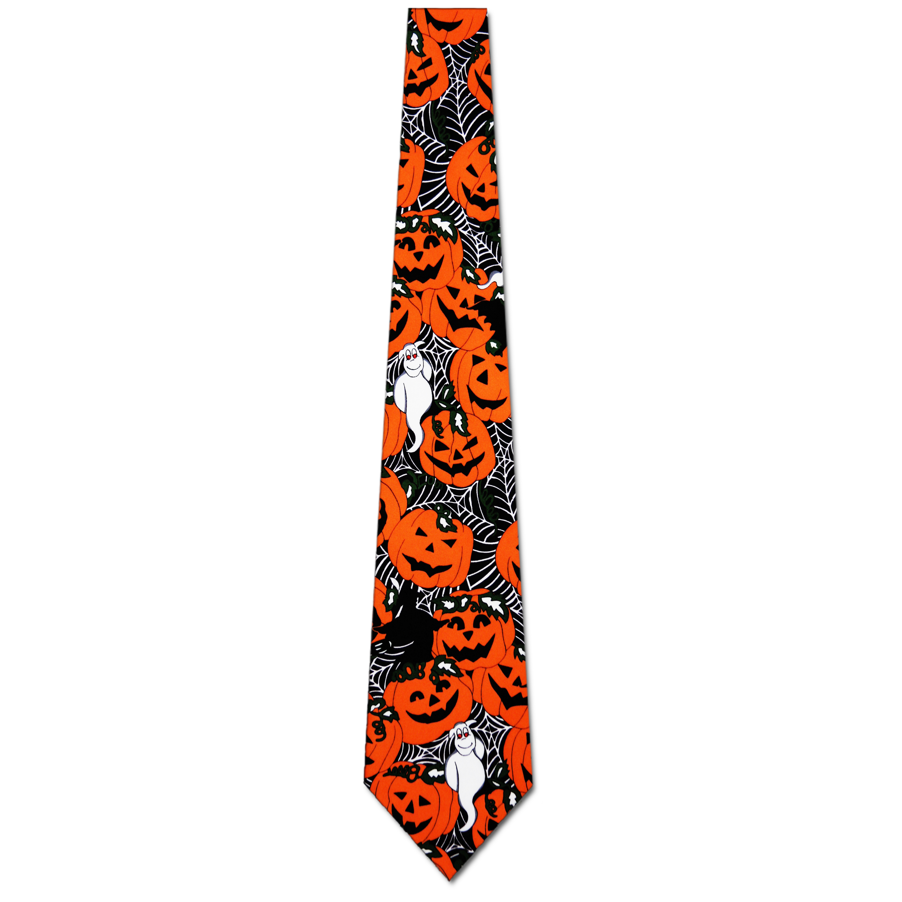 311-100: Witches Ghosts Pumpkins Ties Fun Halloween Neckties Black by Steven Harris at Abcties.com
