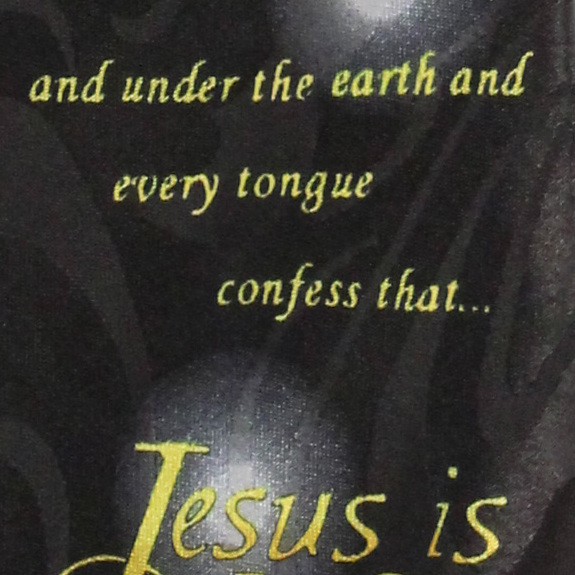 1656-100: Jesus is Lord Ties Religion Neckties Black by Steven Harris