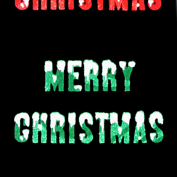 1880-100: Merry Christmas Ties Neckties Black by Steven Harris