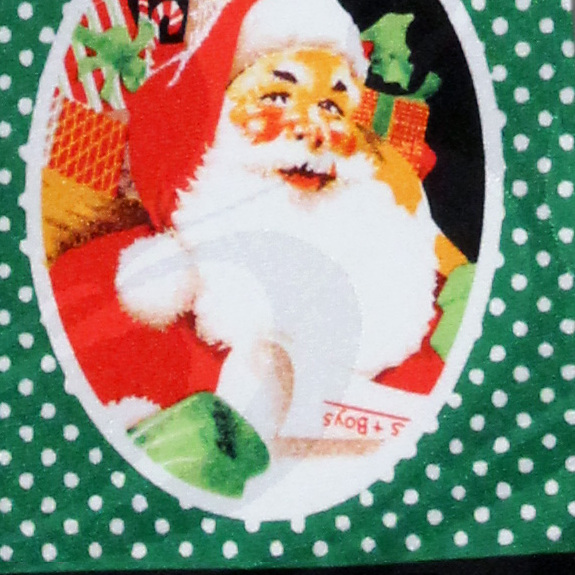 2240-100: Happy Holidays Neckties Santa Christmas Tree Ties Black by Steven Harris