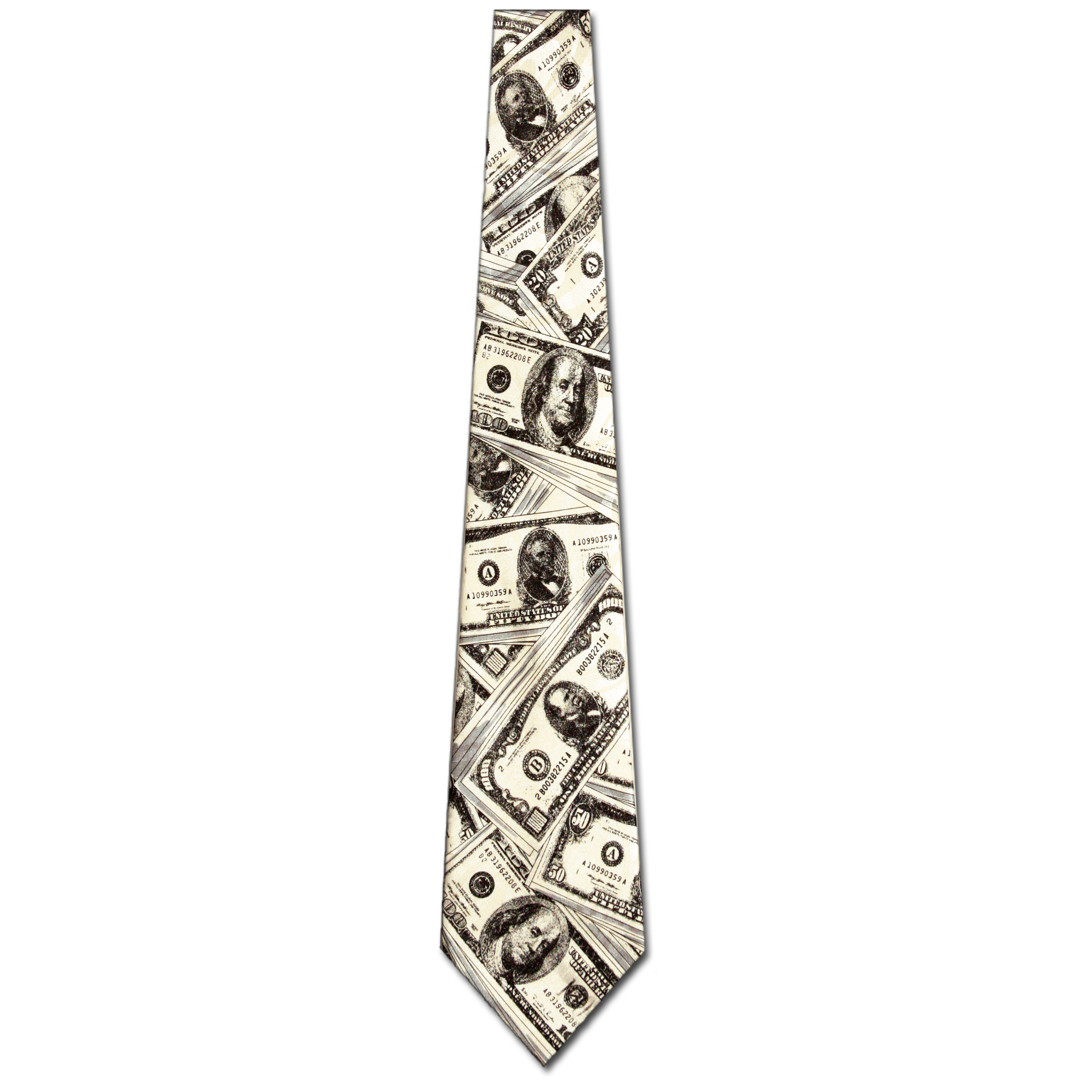 371-100: Money Ties Currency Dollar Neckties by Steven Harris at Abcties.com