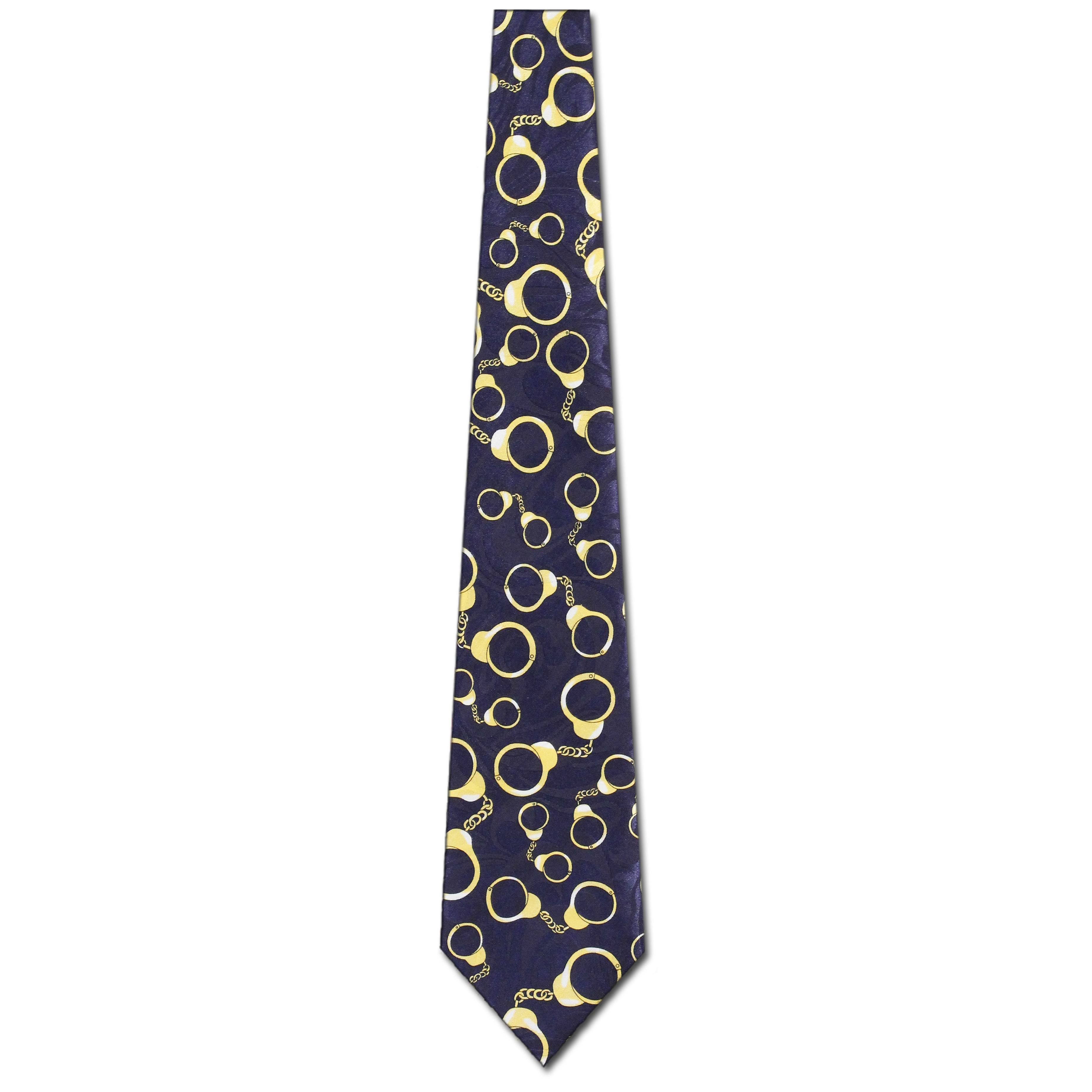 1172-102: Handcuffs Tie Navy Policeman Neckties by Steven Harris at Abcties.com