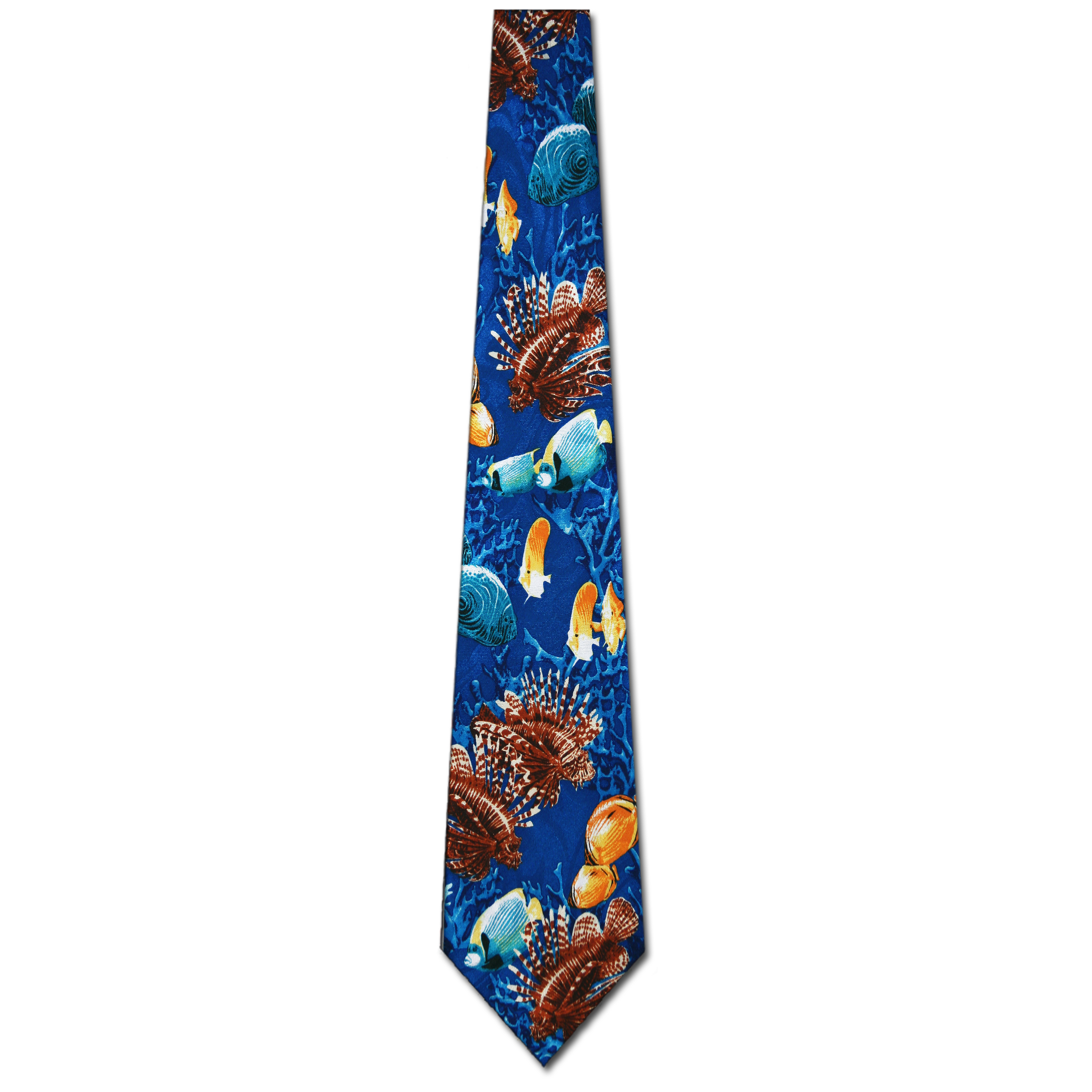 1073-100: Sea Life Neckties Aqua by Steven Harris Ties at Abcties.com